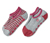 2 pár női házicipő zokni, szürke/pink