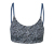 Női bustier sportmelltartó, virágos