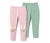 2 kislány leggings, nyuszis/csíkos