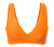 Női bikinifelső, strukturált, narancssárga