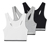 3 lány bustier melltartó, fekete/fehér