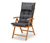 Prémium minőségű párna magas háttámlájú székhez, antracit