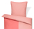 Kétoldalas perkál ágynemű, rózsaszín/korall, egyszemélyes