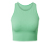 Női sport crop top, világoszöld