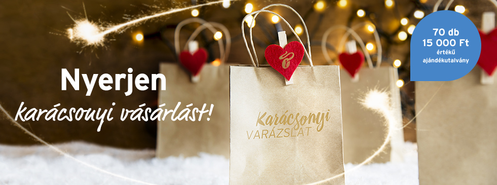 Nyerjen karácsonyi vásárlást!