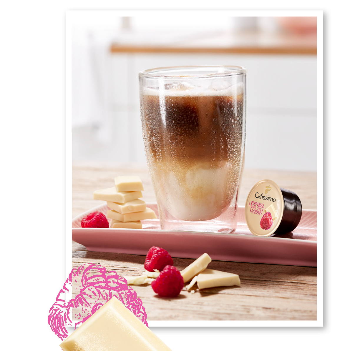 Iced Chocolate Milk & RASPBERRY COFFEE